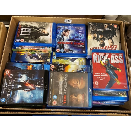 386 - LARGE COLLECTION OF BLUE RAY DISCS