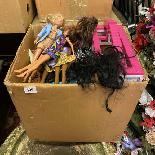 499 - SELECTION OF BARBIE AND OTHER NAMED TOYS