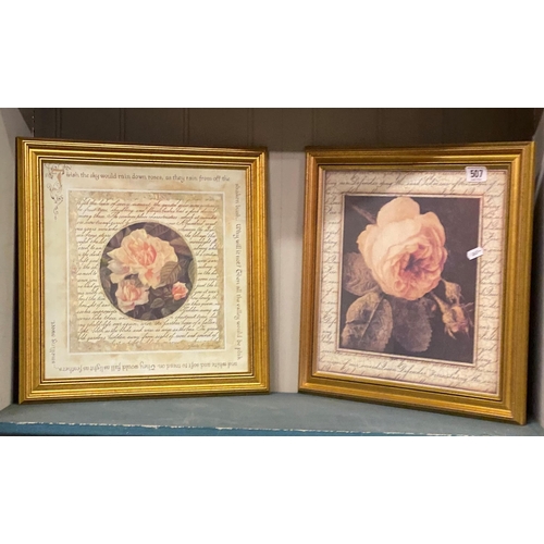 507 - TWO VINTAGE GILT FRAMED PRINTS