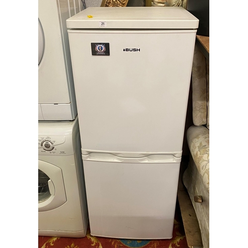 21 - BUSH FRIDGE FREEZER