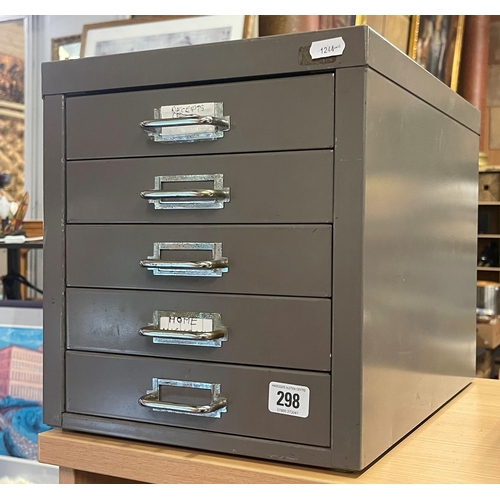 298 - METAL DESK TOP DRAWERS