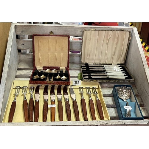 382 - SELECTION OF CUTLERY SETS