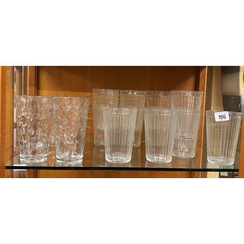 196 - LARGE SELECTION OF IKEA GLASS TUMBLERS