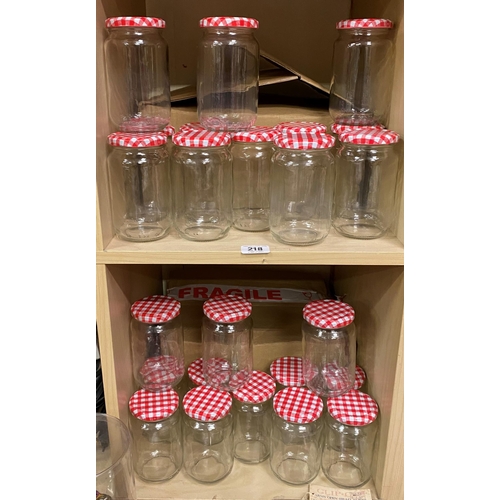 218 - 32 STORAGE JARS