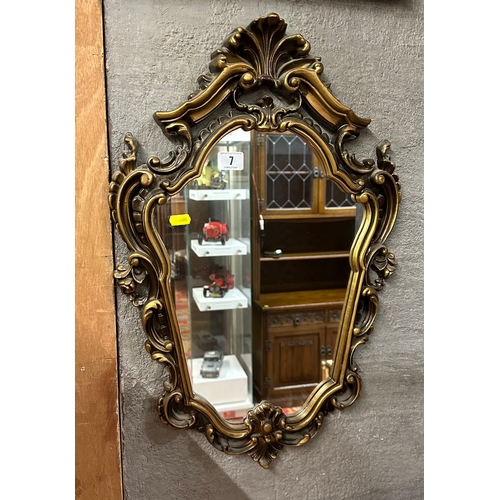 7 - ORNATE FRENCH STYLE MIRROR