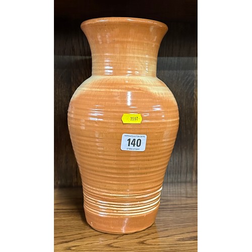 140 - LARGE GLAZED TERRACOTTA VASE