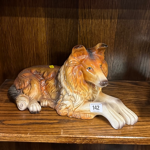 142 - COLLIE DOG FIGURINE