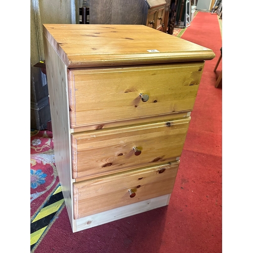 44 - PINE, FOUR DRAWER CHEST OF DRAWERS