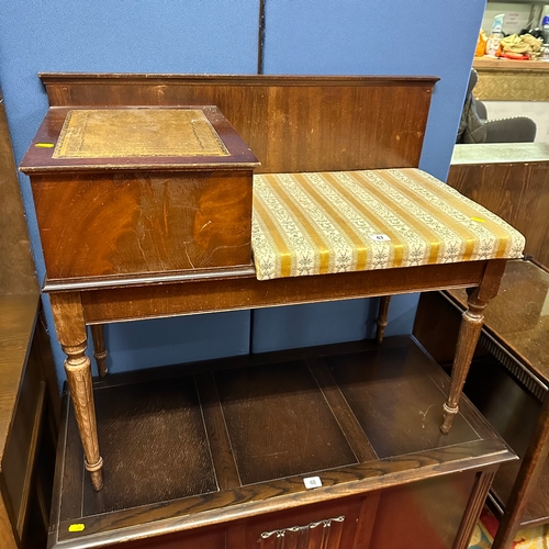 47 - MAHOGANY TELEPHONE TABLE