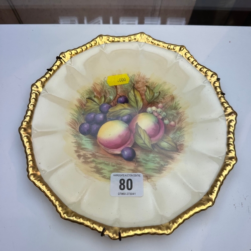 80 - AYNSLEY DECORATIVE PLATE