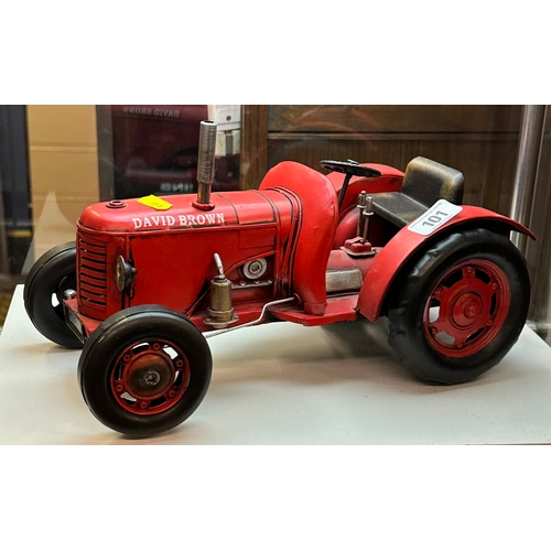 101 - DAVID BROWN TIN PLATE TRACTOR