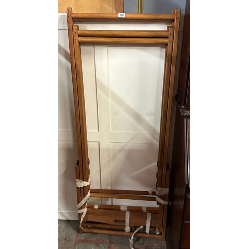 129 - TWO DECK CHAIR FRAMES