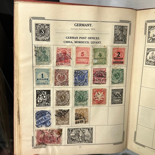 154 - ATLAS STAMPS ALBUM CONTAINING VARIOUS STAMPS