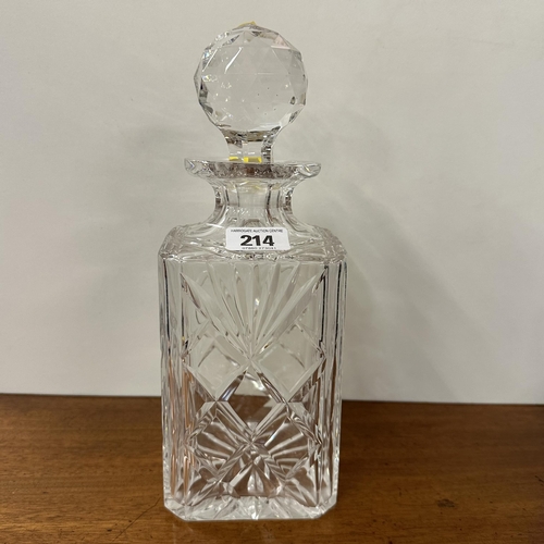 214 - LEAD CRYSTAL DECANTER