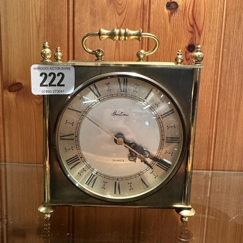 222 - BENTIMA GERMAN VINTAGE CARRIAGE CLOCK