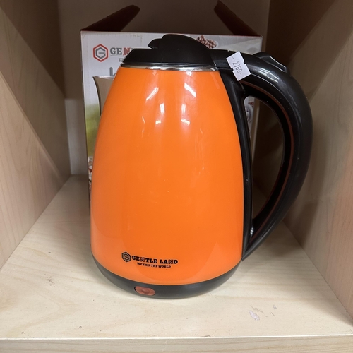 236 - BURNT ORANGE BRAND NEW GENTLE LAND ELECTRIC KETTLE