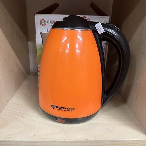 238 - BURNT ORANGE BRAND NEW GENTLE LAND ELECTRIC KETTLE