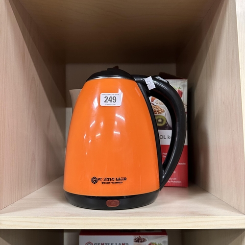 249 - BURNT ORANGE BRAND NEW GENTLE LAND ELECTRIC KETTLE