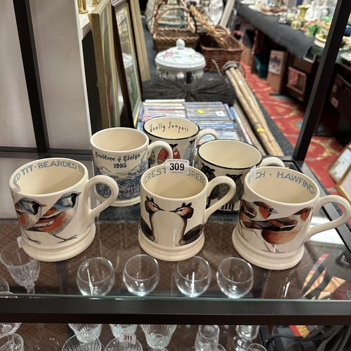 309 - EMMA BRIDGEWATER MASONS AND MOORLAND POTTERY MUGS