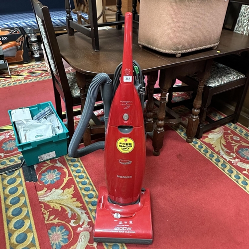 312 - HOOVER UPRIGHT VACUMN CLEANER