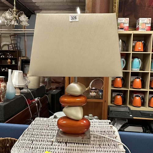 328 - PEBBLE STYLE LAMP