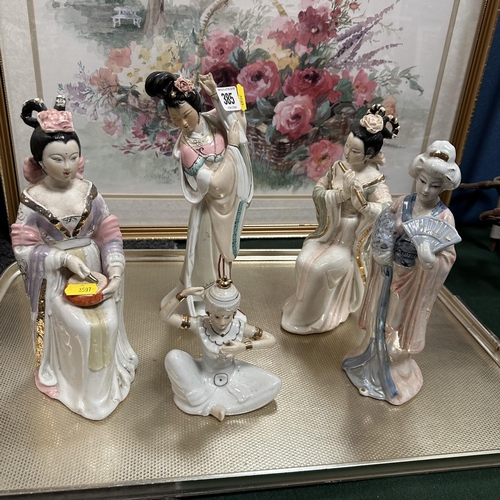 385 - SELECTION OF JAPANESE FIGURES