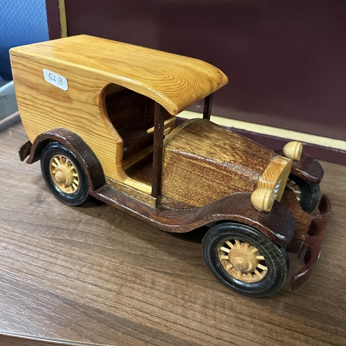 52B - VINTAGE WOODEN VAN