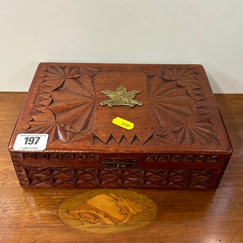 197 - CEDAR WOOD CANADIAN BOX