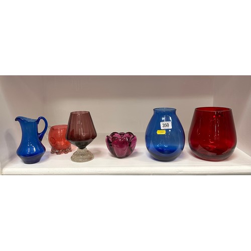 350 - SELECTION OF GLASSWARE