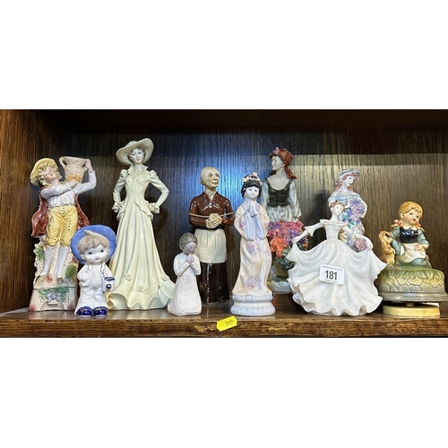 181 - SELECTION OF CERAMIC FIGURES