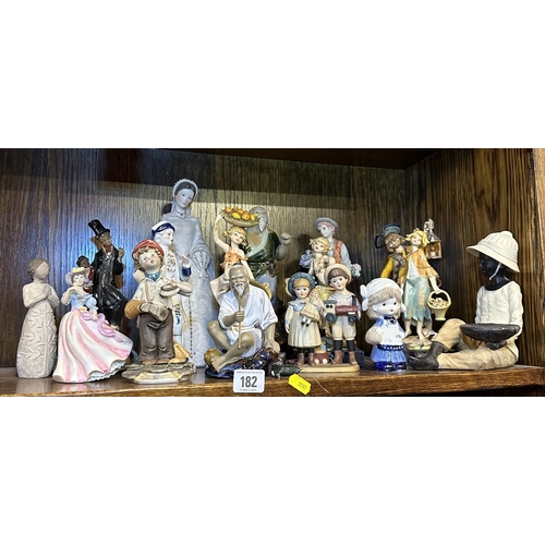 182 - SELECTION OF CERAMIC FIGURES