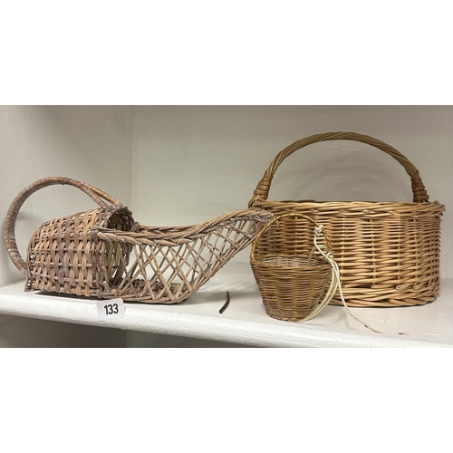 133 - WICKER BASKETS