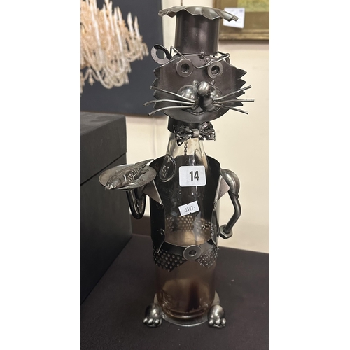 14 - STEAM PUNK  WINE BOTTLE HOLDER