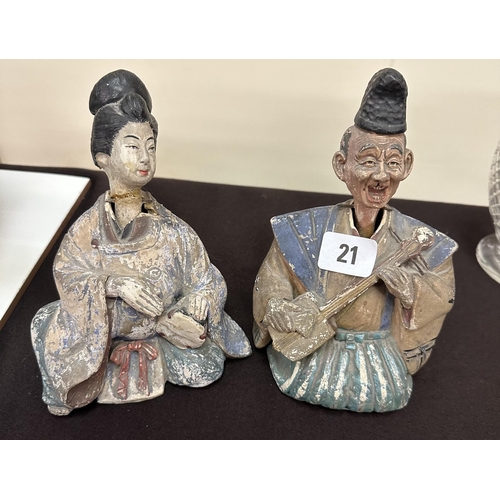 21 - JAPANESE NODDING FIGURES