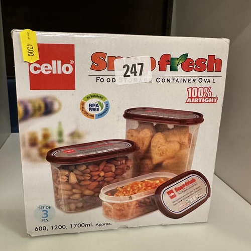 247 - CELLO SNAP FRESH FOOD CONTAINER