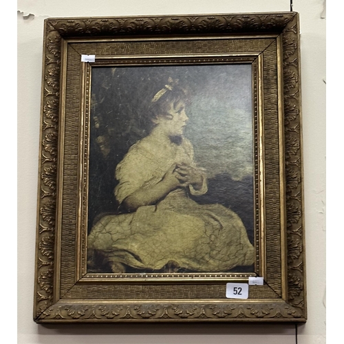 52 - FRAMED PRINT, “THE AGE OF INNOCENCE,” BY JOSHUA REYNOLD’S