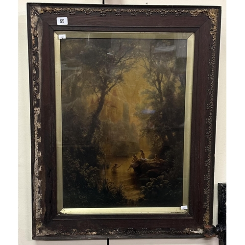 55 - 19TH CENTURY FRAMED ARTWORK BY ALBERT RIEGER PINX, DEPICTING VIENNESE SCENE 1834 TO 1905