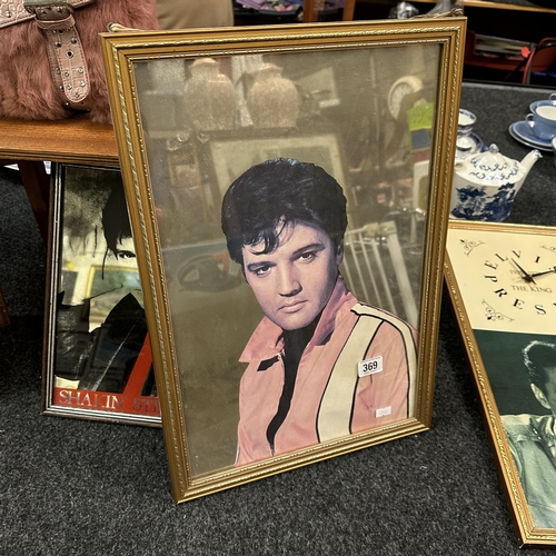 369 - ELVIS PRESLEY PRINT IN FRAME