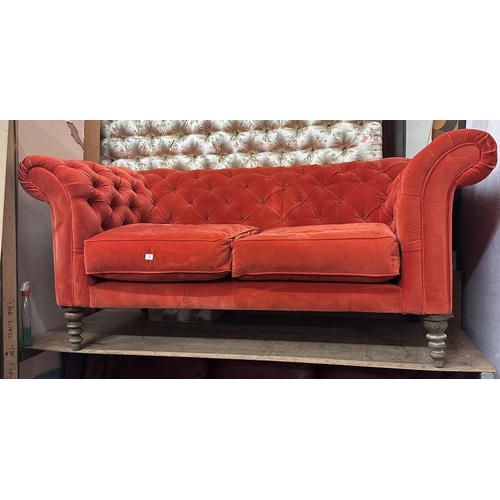 1 - SOFA.COM CHESTERFIELD TWO SEATER SETTEE