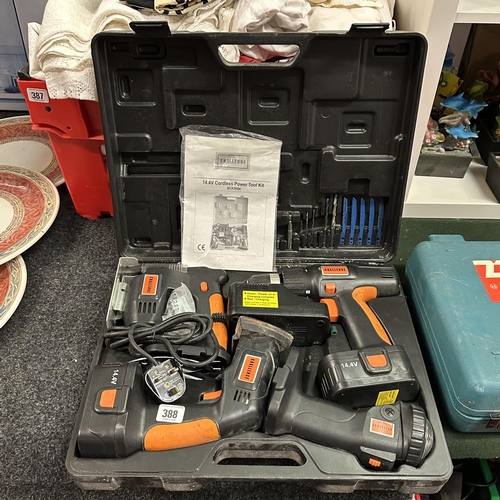 388 - CHALLENGE CORDLESS POWER TOOL KIT