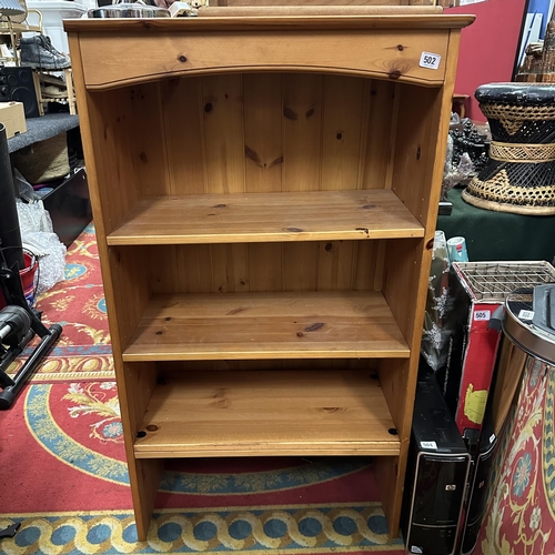 502 - PINE BOOKCASE