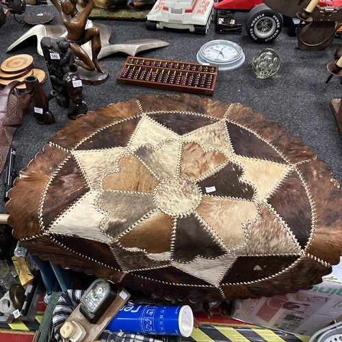 549 - LARGE CIRCULAR PELT RUG