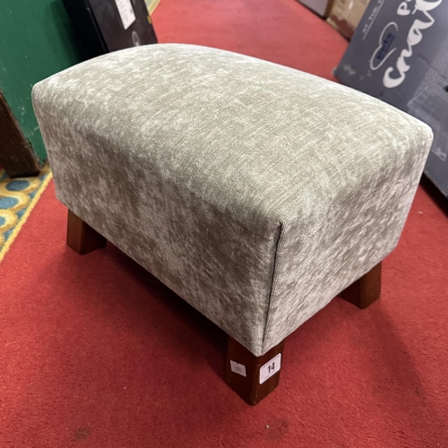 14 - UPHOLSTERED FOOT STOOL