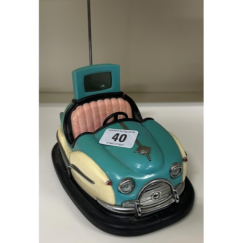 40 - VINTAGE BUMPER CAR ALARM CLOCK