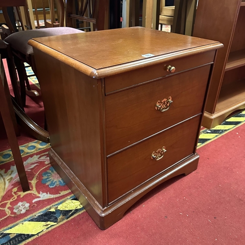 115 - STAG BEDSIDE CHEST WITH PULL OUT