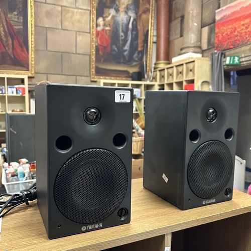 17 - PAIR OF YAMAHA SPEAKERS