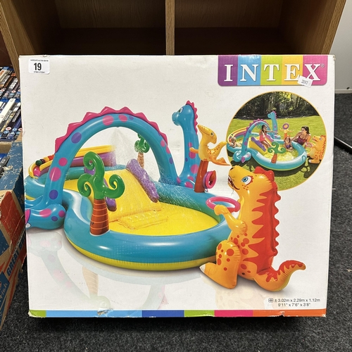 19 - INTEX DINOLAND INFLATABLE WATER PLAY CENTRE