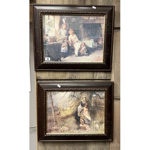 33 - PAIR OF VINTAGE FRAMED PRINTS BY CARLTON SMITH