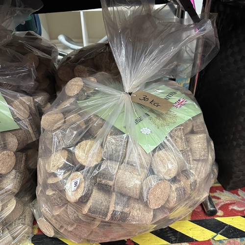 59 - TWO 30KG BAGS OF HARDWOOD BRIQUETTES