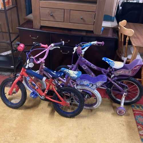 117 - THREE CHILDRENS BIKES